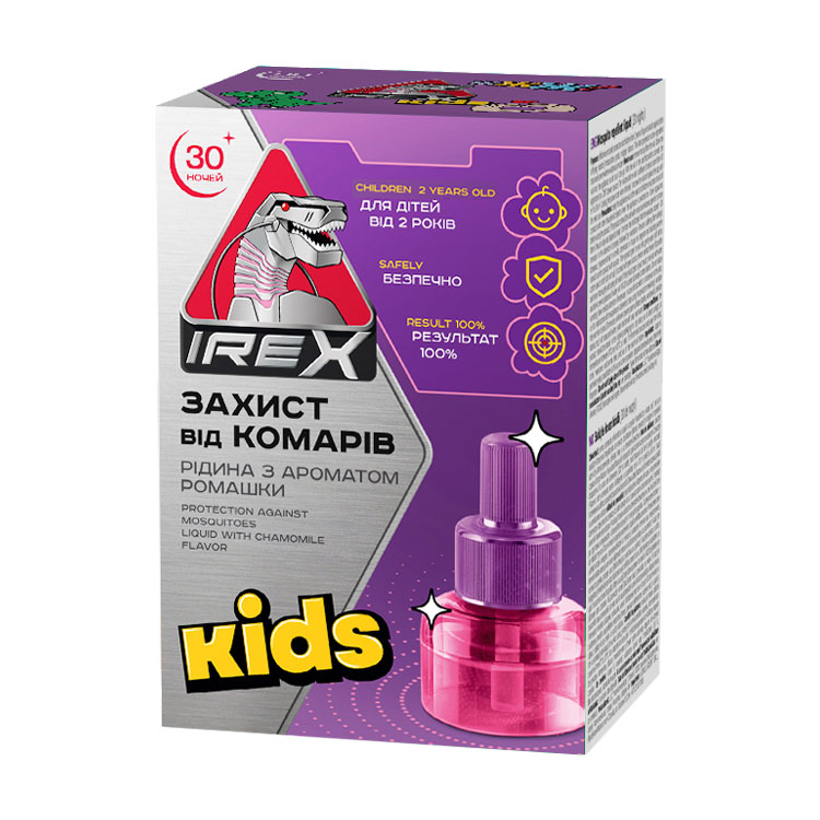 Дитяча рідина від комарів Irex Kids від 2 років, 30 ночей, 20 мл